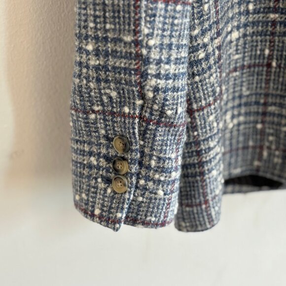 Isabel Marant Étoile Kice Wool Blazer Jacket Size 38 Blue Grey Bouclé - Picture 8 of 8